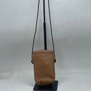 NEW MCM Cognac Crossbody Sunglasses Pouch Case with Cleaning Cloth